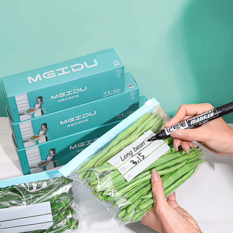 Plastične vrećice s patentnim zatvaračem Vreće za pohranu hrane Hladnjak za višekratnu upotrebu Voćne žitarice svježe Plastični spremnici za pohranu