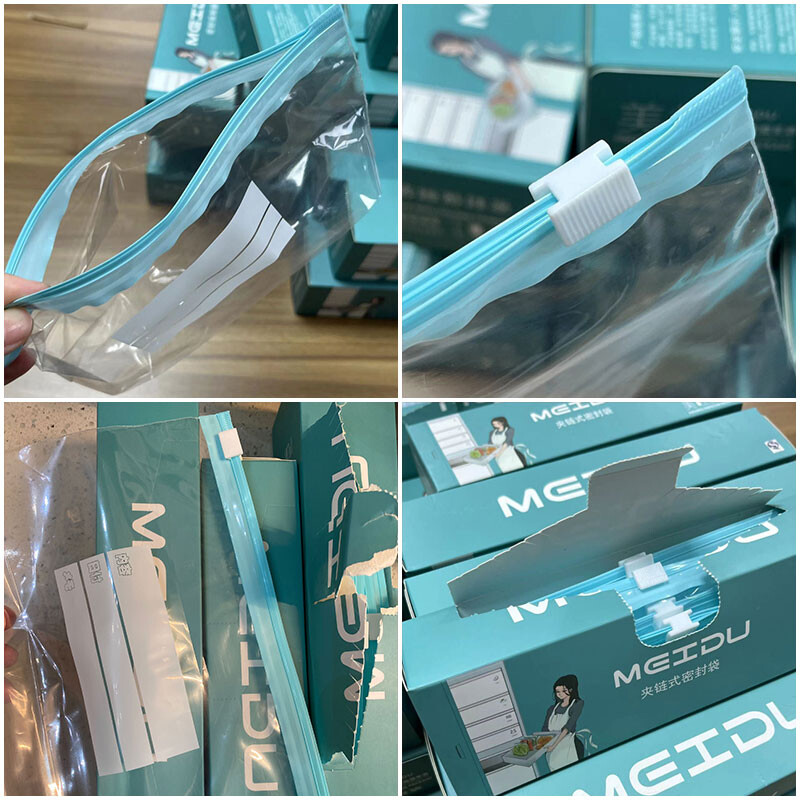 Plastične vrećice s patentnim zatvaračem Vreće za pohranu hrane Hladnjak za višekratnu upotrebu Voćne žitarice svježe Plastični spremnici za pohranu