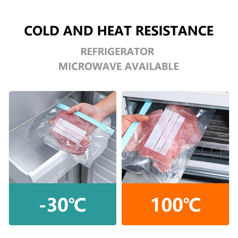 Plastične vrećice s patentnim zatvaračem Vreće za pohranu hrane Hladnjak za višekratnu upotrebu Voćne žitarice svježe Plastični spremnici za pohranu