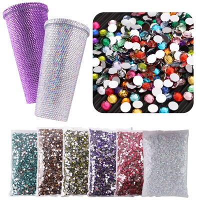 Liels iepakojums, 2-6 mm sveķi, nekarstoši, rhinestones, lielapjoma vairumtirdzniecība plakana mugura plastmasas kristāli, nagi, mirdzoši spīdumi, akmens