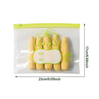 Επαναχρησιμοποιήσιμη τσάντα με φερμουάρ Διαφανής τσάντα αποθήκευσης ποιότητας τροφίμων με σφράγιση φερμουάρ Πλαστικό δοχείο Ταξίδι Καταψύκτης Κουζίνα Κάμπινγκ