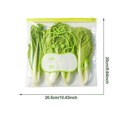 Επαναχρησιμοποιήσιμη τσάντα με φερμουάρ Διαφανής τσάντα αποθήκευσης ποιότητας τροφίμων με σφράγιση φερμουάρ Πλαστικό δοχείο Ταξίδι Καταψύκτης Κουζίνα Κάμπινγκ