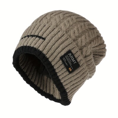 2023 Winter Beanie καπέλο για άντρες Πλεκτό καπέλο Winter Cap Beanie Γυναικεία Καπέλα Χοντρό Μπόνε Skullies