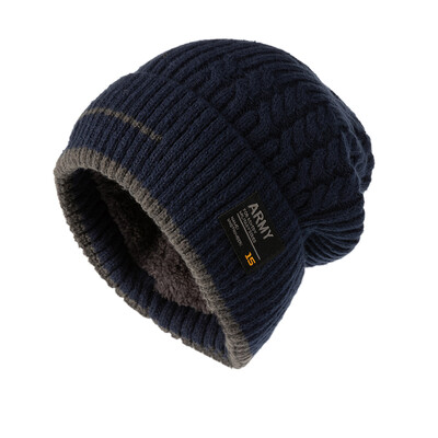 2023 Winter Beanie καπέλο για άντρες Πλεκτό καπέλο Winter Cap Beanie Γυναικεία Καπέλα Χοντρό Μπόνε Skullies