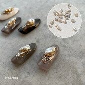 10 buc JOUJOU Comerț cu ridicata de perle de nail art în stil japonez în formă de baroc, cu luminozitate ridicată și perle naturale neconvenționale