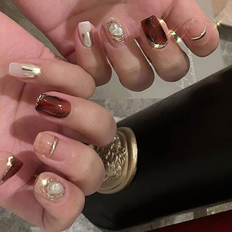 10 buc JOUJOU Comerț cu ridicata de perle de nail art în stil japonez în formă de baroc, cu luminozitate ridicată și perle naturale neconvenționale