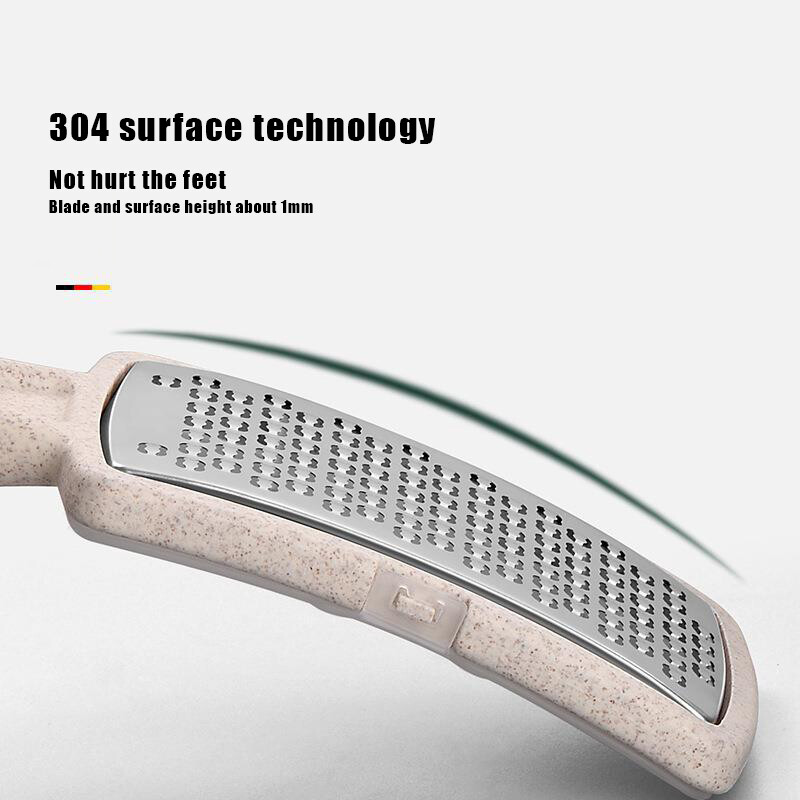 1 db lábreszelő lábreszelő és bőrkeményedés eltávolító, kiváló minőségű acél, legjobb lábápoló pedikűr fémfelületű eszköz a kemény bőr eltávolítására,