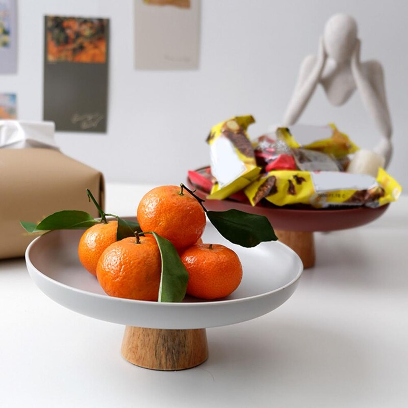 Σκανδιναβικό στιλ ράφι αποθήκευσης φρούτων Δίσκος σνακ χωρίς ραφή Ξύλινη βάση μεγάλης χωρητικότητας Εργαλείο κουζίνας για δίσκος λαχανικών
