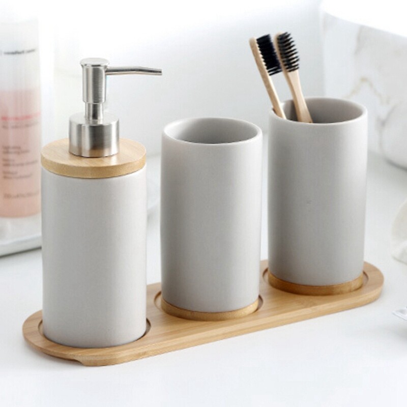 Οβάλ δίσκος μπαμπού για δοσομετρητή σαπουνιού για πιάτα κουζίνας Μπουκάλι Ξύλινο πιατάκι Δίσκος φυτών Μίνι φυτό Βάση γλάστρας Δίσκος χυμώδους γλάστρας