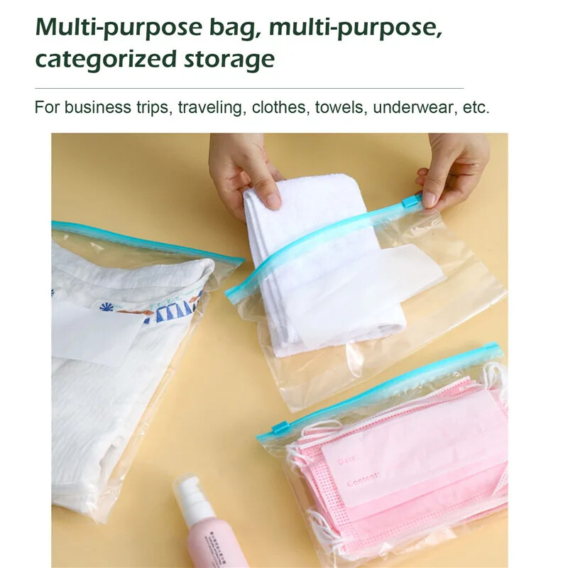 Περιτυλίξτε πλαστικές σακούλες με φερμουάρ Τσάντες αποθήκευσης τροφίμων Επαναχρησιμοποιούμενες Συσκευές ψυγείου Οργανωτής φρούτων σιτηρών Φρέσκο πλαστικό δοχείο αποθήκευσης