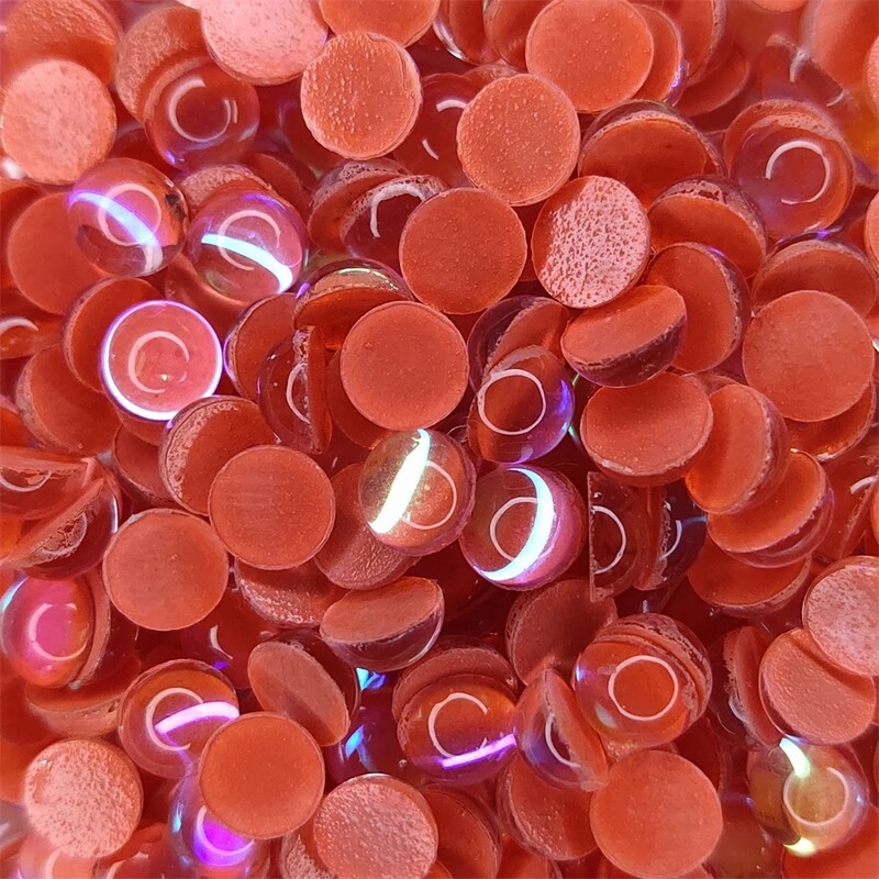 Fluorescentne noktilucentne, bez hitnih popravka, 3D sjajne kristalne staklene hemisferične sirenske perle ukrasi za nokte svih veličina