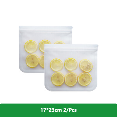1/2/3/5 τμχ Σακούλες σιλικόνης κατάψυξης τροφίμων Επαναχρησιμοποιήσιμη τσάντα με φερμουάρ Αδιάβροχη τσάντα αποθήκευσης χωρίς BPA φρέσκια τσάντα για φαγητά κρέας φρούτων λαχανικών