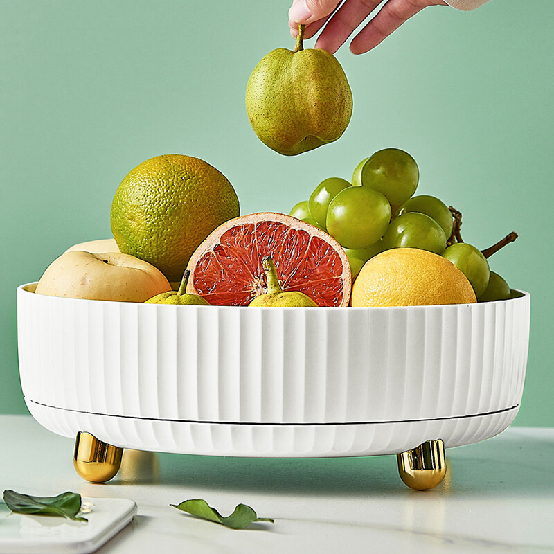 Ormarić za pohranu Organizator Rotirajući stalak za začine Spremnik za pohranu Kuhinjski stolni tanjur za voće od 360 stupnjeva Okretni pladanj