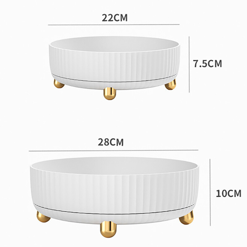 Ormarić za pohranu Organizator Rotirajući stalak za začine Spremnik za pohranu Kuhinjski stolni tanjur za voće od 360 stupnjeva Okretni pladanj