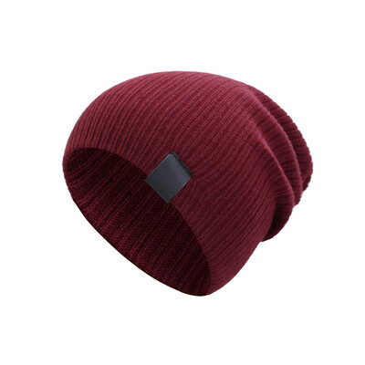 Χειμερινό Άνετο Χαλαρό Καπάκι μονόχρωμο καπό εξωτερικού χώρου Καπέλο σκι Μόδα μάλλινα πλεκτά καπέλα για άντρες Γυναικεία αξεσουάρ ένδυσης