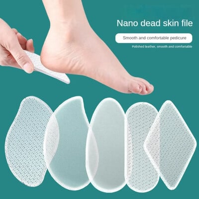 Mulit Shape Nano Glass Διπλής όψης Foot Rasp File Heel Hard Dead Skin Callus Remover Απολεπιστικό εργαλείο περιποίησης πεντικιούρ για λίμα ποδιών