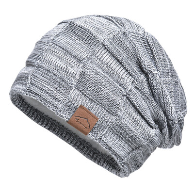 Φθινοπωρινό και χειμώνα βελούδινο πλεκτό καπέλο πολλαπλών χρήσεων με ζεστό και μοντέρνο καπέλο πουλόβερ, ευρωπαϊκό και αμερικανικό χειμώνα h