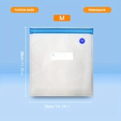 Vrećice s vakuumskim zatvaračem za pohranu hrane za višekratnu upotrebu - izdržljive, nepropusne i prozirne za organizaciju kuhinje i održavanje svježine proizvoda