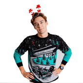 Novi F1 Racing Competition Outdoor Extreme Sports Preveliki pulover s 3D printanim božićnim ružnim džemperom 44 # 63 # Driver Fens Tops