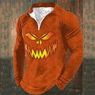 Μόδα ανδρική φούτερ με φερμουάρ Χριστουγεννιάτικο vintage μπουφάν πόλο φθινοπωρινό πουλόβερ Casual μακρυμάνικα μπλουζάκια για ανδρικά ρούχα