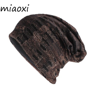 Νέο χιπ χοπ για ενήλικες άνδρες Φθινοπωρινά ζεστά καπέλα καπέλων μόδας Unisex Retro Beanies Skullies για Γυναικεία Ανδρικά καπέλα από βαμβακερό καπό