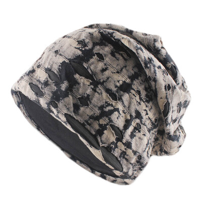 Κορυφαία μόδα Άνοιξη φθινόπωρο Ζεστά φασόλια Skullies για ενήλικες άντρες Γυναικείες τρύπες αθλητικά καπέλα χιπ χοπ μαλακό καπό Πλεκτό καπό