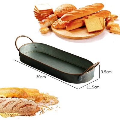 Käsitsi valmistatud käepidemega ümmargune dekoratiivne kandik vanaaegne rauast plaat Vana rauast kunsti hoiutaldrikuleivaalused