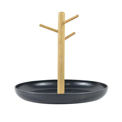 Νέος δίσκος κοσμημάτων Nordic Key με ξύλινα κλαδιά 3 επιπέδων Ελαφρύς δίσκος αποθήκευσης εισόδου Βάση κλειδιού για προμήθειες σπιτιού