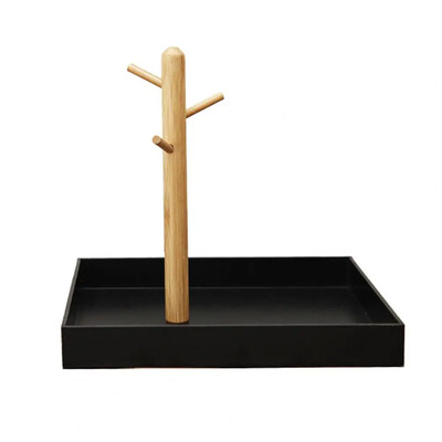 Νέος δίσκος κοσμημάτων Nordic Key με ξύλινα κλαδιά 3 επιπέδων Ελαφρύς δίσκος αποθήκευσης εισόδου Βάση κλειδιού για προμήθειες σπιτιού