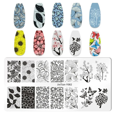 Tigar Zebra Leopard Print Nail Pločice za utiskivanje slika životinja Šablone za ispis pečata za nokte Predlošci Nail Art Alat za ukrašavanje noktiju