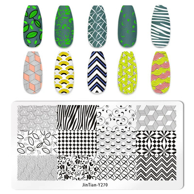 Tigar Zebra Leopard Print Nail Pločice za utiskivanje slika životinja Šablone za ispis pečata za nokte Predlošci Nail Art Alat za ukrašavanje noktiju