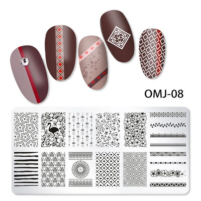 Tigar Zebra Leopard Print Nail Pločice za utiskivanje slika životinja Šablone za ispis pečata za nokte Predlošci Nail Art Alat za ukrašavanje noktiju