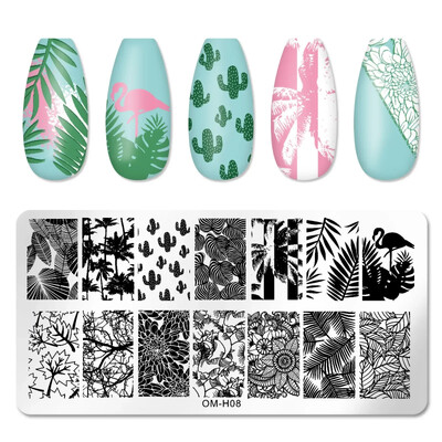 Tigar Zebra Leopard Print Nail Pločice za utiskivanje slika životinja Šablone za ispis pečata za nokte Predlošci Nail Art Alat za ukrašavanje noktiju