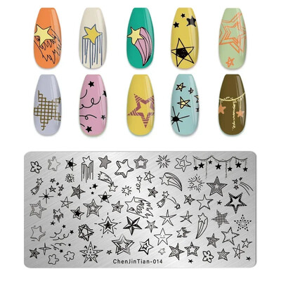 Tigar Zebra Leopard Print Nail Pločice za utiskivanje slika životinja Šablone za ispis pečata za nokte Predlošci Nail Art Alat za ukrašavanje noktiju