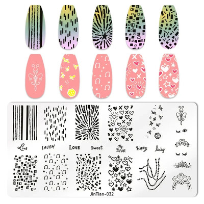 Tigar Zebra Leopard Print Nail Pločice za utiskivanje slika životinja Šablone za ispis pečata za nokte Predlošci Nail Art Alat za ukrašavanje noktiju