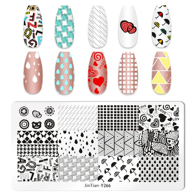 Tigar Zebra Leopard Print Nail Pločice za utiskivanje slika životinja Šablone za ispis pečata za nokte Predlošci Nail Art Alat za ukrašavanje noktiju