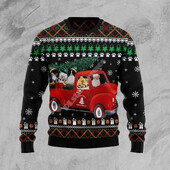 Božićni ružni pleteni džemper Božićni Djed Mraz Životinja Šarena tetovaža Retro Unisex 3Dprint Smiješni Harajuku Ležerni Dugi rukavi 8