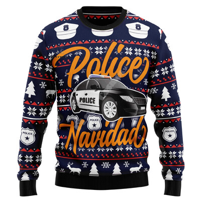 Božićni ružni pleteni džemper Božićni Djed Mraz Životinja Šarena tetovaža Retro Unisex 3Dprint Smiješni Harajuku Ležerni Dugi rukavi 8