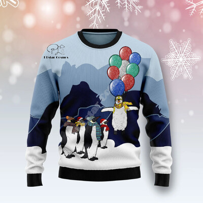 Božićni ružni pleteni džemper Božićni Djed Mraz Životinja Šarena tetovaža Retro Unisex 3Dprint Smiješni Harajuku Ležerni Dugi rukavi 8