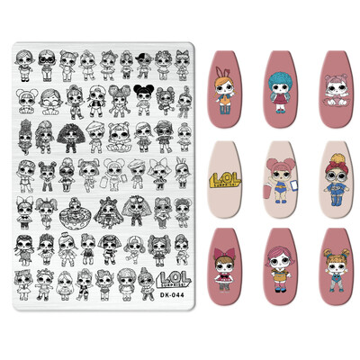 1 KOM. Halloween ploče za utiskivanje noktiju, šablone za šablone cvjetnih likova Nail Art Stamp Slika ploče za manikuru Alati za ispis noktiju