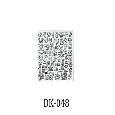 1 KOM. Halloween ploče za utiskivanje noktiju, šablone za šablone cvjetnih likova Nail Art Stamp Slika ploče za manikuru Alati za ispis noktiju