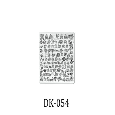 1 KOM. Halloween ploče za utiskivanje noktiju, šablone za šablone cvjetnih likova Nail Art Stamp Slika ploče za manikuru Alati za ispis noktiju