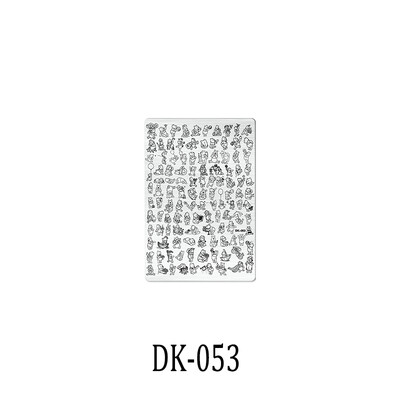 1 KOM. Halloween ploče za utiskivanje noktiju, šablone za šablone cvjetnih likova Nail Art Stamp Slika ploče za manikuru Alati za ispis noktiju