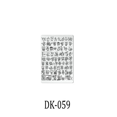 1 KOM. Halloween ploče za utiskivanje noktiju, šablone za šablone cvjetnih likova Nail Art Stamp Slika ploče za manikuru Alati za ispis noktiju