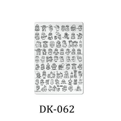 1 KOM. Halloween ploče za utiskivanje noktiju, šablone za šablone cvjetnih likova Nail Art Stamp Slika ploče za manikuru Alati za ispis noktiju