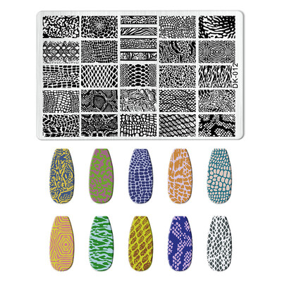 1 KOM. Halloween ploče za utiskivanje noktiju, šablone za šablone cvjetnih likova Nail Art Stamp Slika ploče za manikuru Alati za ispis noktiju