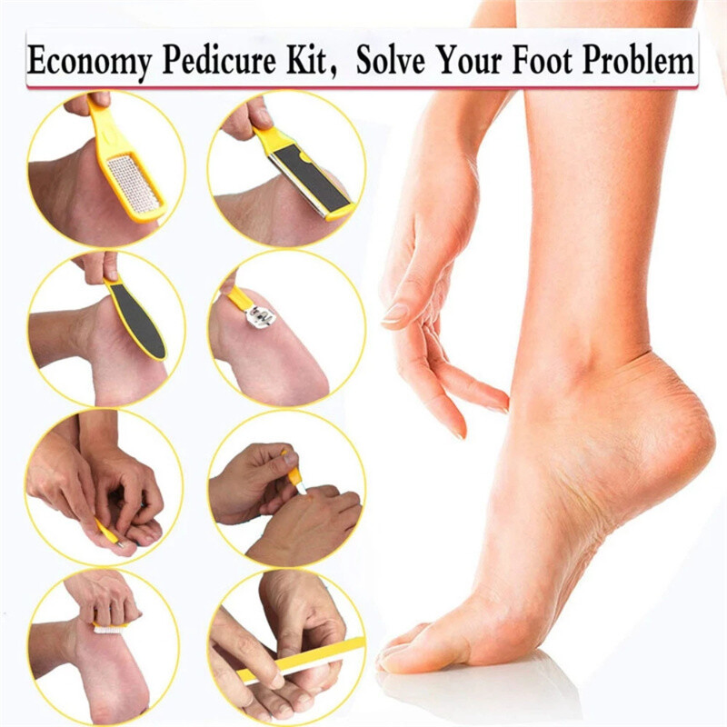 10 vnt / rinkinys pėdų dildės grandiklis nuospaudų valiklis profesionalus pedikiūro rasp nerūdijančio plieno negyvos odos pėdų rasp pėdų priežiūros įrankis