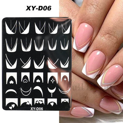 Χριστουγεννιάτικα νύχια σφράγισης πλάκες Snowflakes Elk Πρότυπο Πρωτοχρονιάς Γράμματα Χριστουγέννων Εργαλείο με στένσιλ εκτύπωσης δώρου δώρου