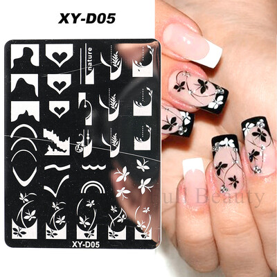 Χριστουγεννιάτικα νύχια σφράγισης πλάκες Snowflakes Elk Πρότυπο Πρωτοχρονιάς Γράμματα Χριστουγέννων Εργαλείο με στένσιλ εκτύπωσης δώρου δώρου