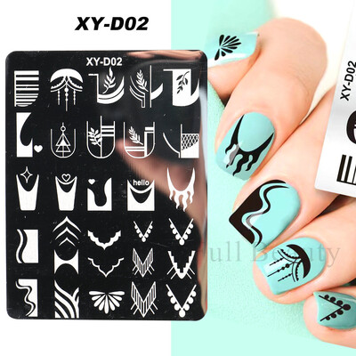 Χριστουγεννιάτικα νύχια σφράγισης πλάκες Snowflakes Elk Πρότυπο Πρωτοχρονιάς Γράμματα Χριστουγέννων Εργαλείο με στένσιλ εκτύπωσης δώρου δώρου